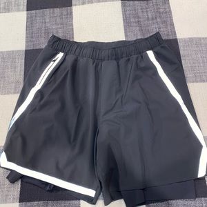 Grey Lululemon 7in running shorts (liners)
